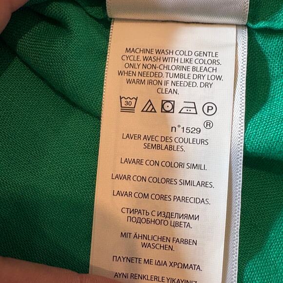 Polo Ralph Lauren Shirt Mens Large Green Classic 100% Linen button Long Sleeve - Picture 9 of 11